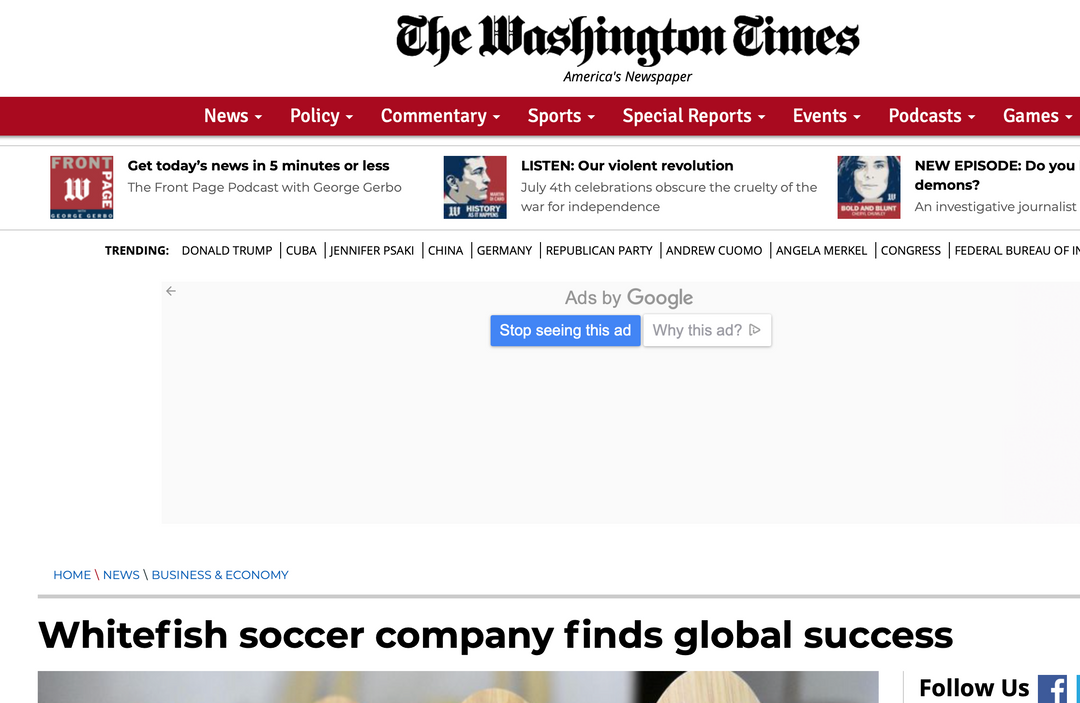 The Washington Times: Global Success