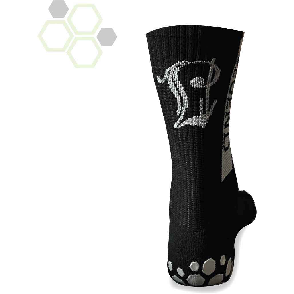 Legend Soccer Eco-Grip Training Socks, Men's, Small, Black